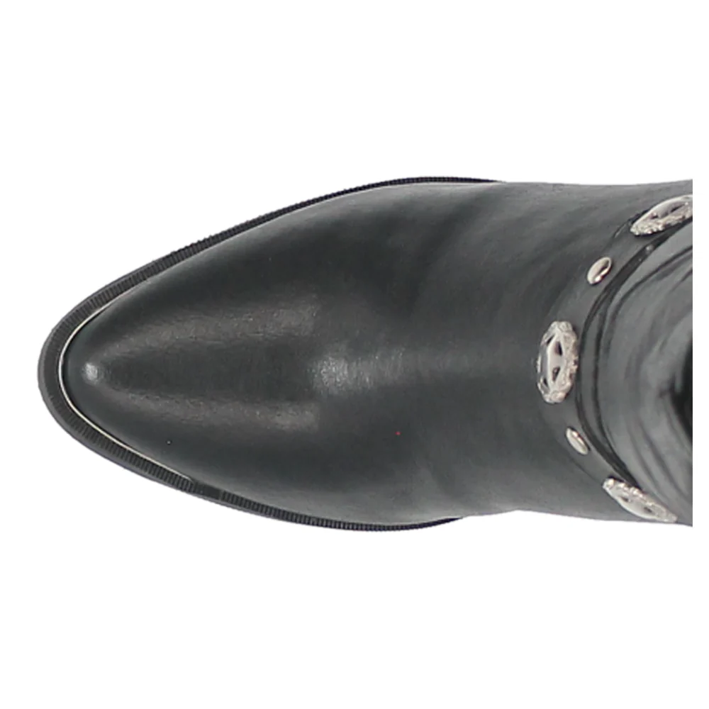 Olivia Pointed Toe Pull On Cowboy Boots - Image 4