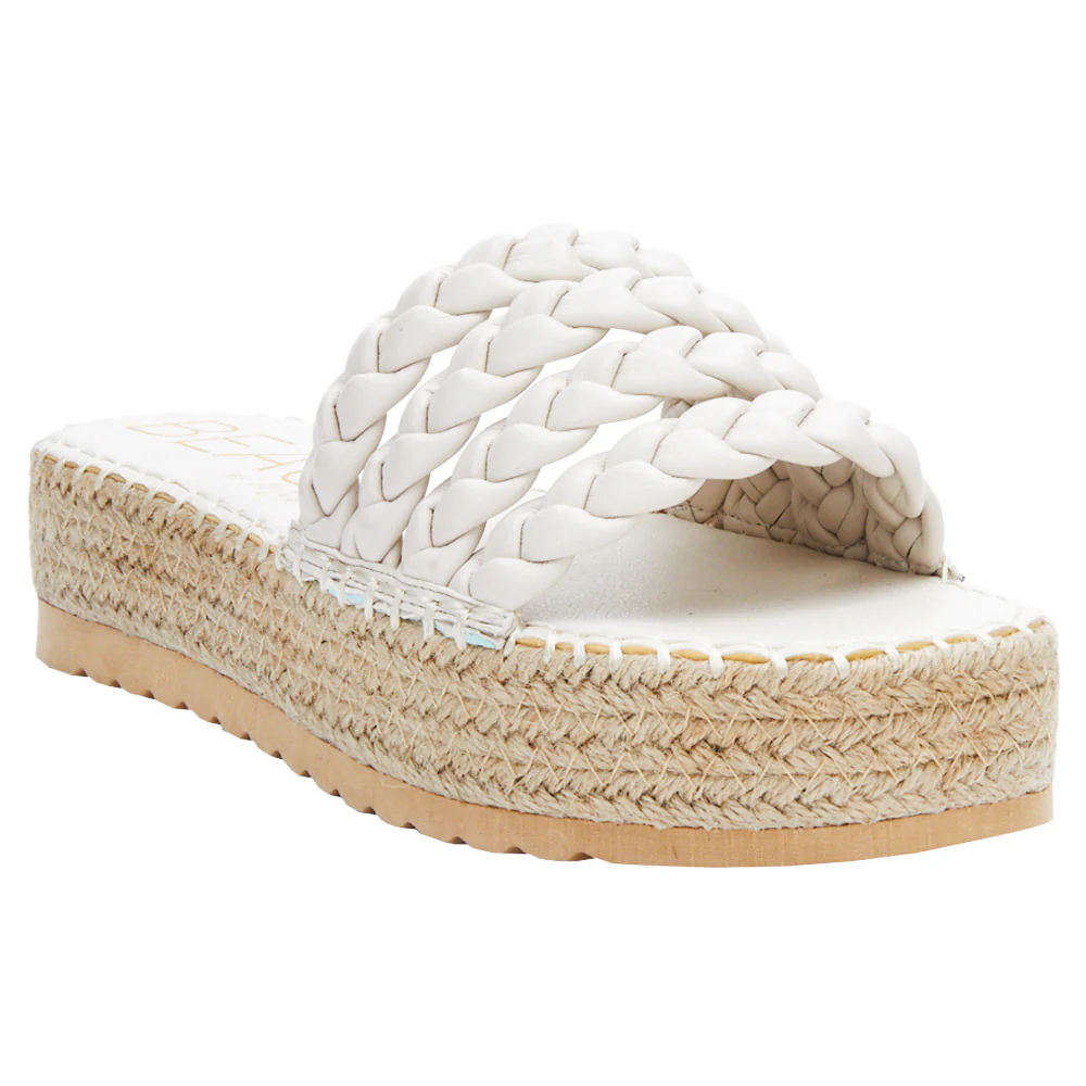 Pacific Braided Espadrille Platform Slide Sandals - Image 2
