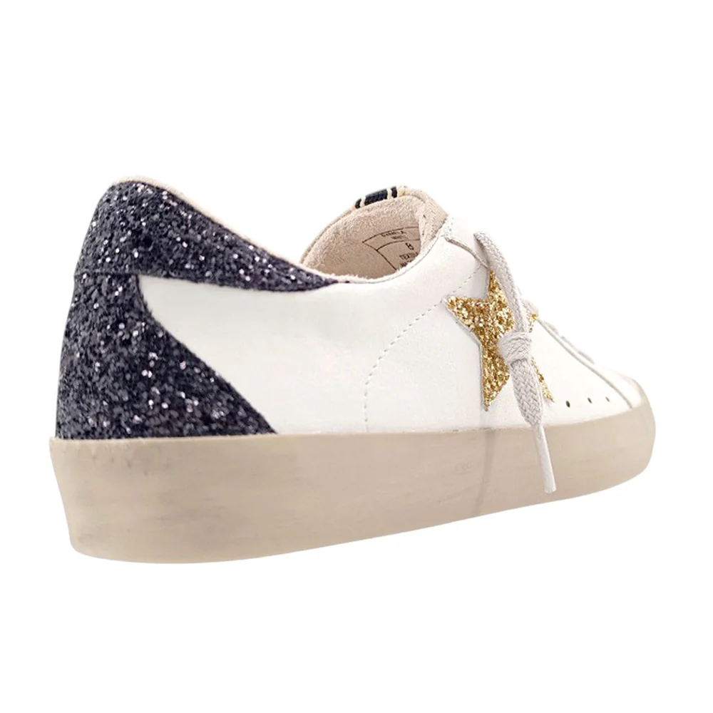 Pamela Glitter Lace Up Sneakers - Image 4