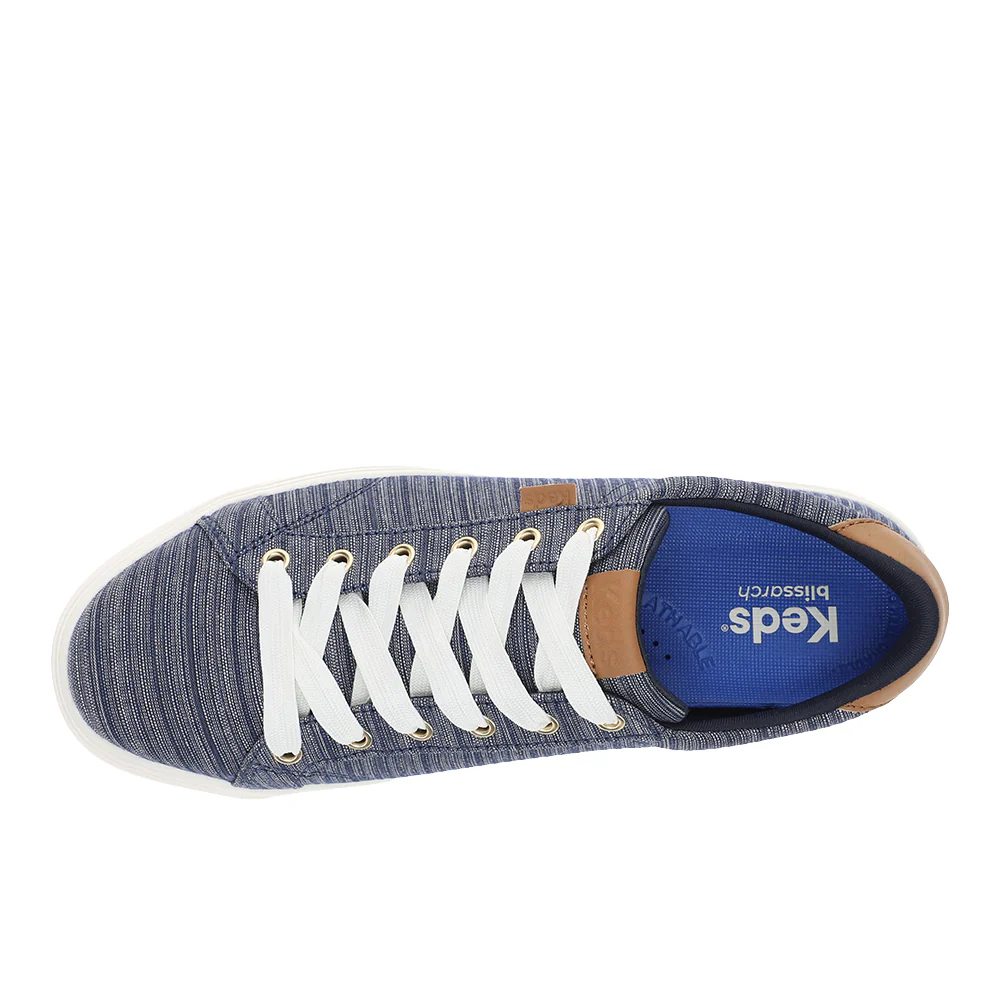 Park Stripe Chambray Lace Up Sneakers - Image 4