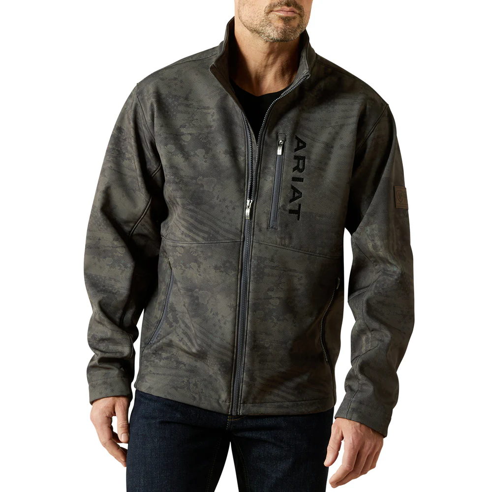 Patriot Flag Softshell Full Zip Jacket - Image 3