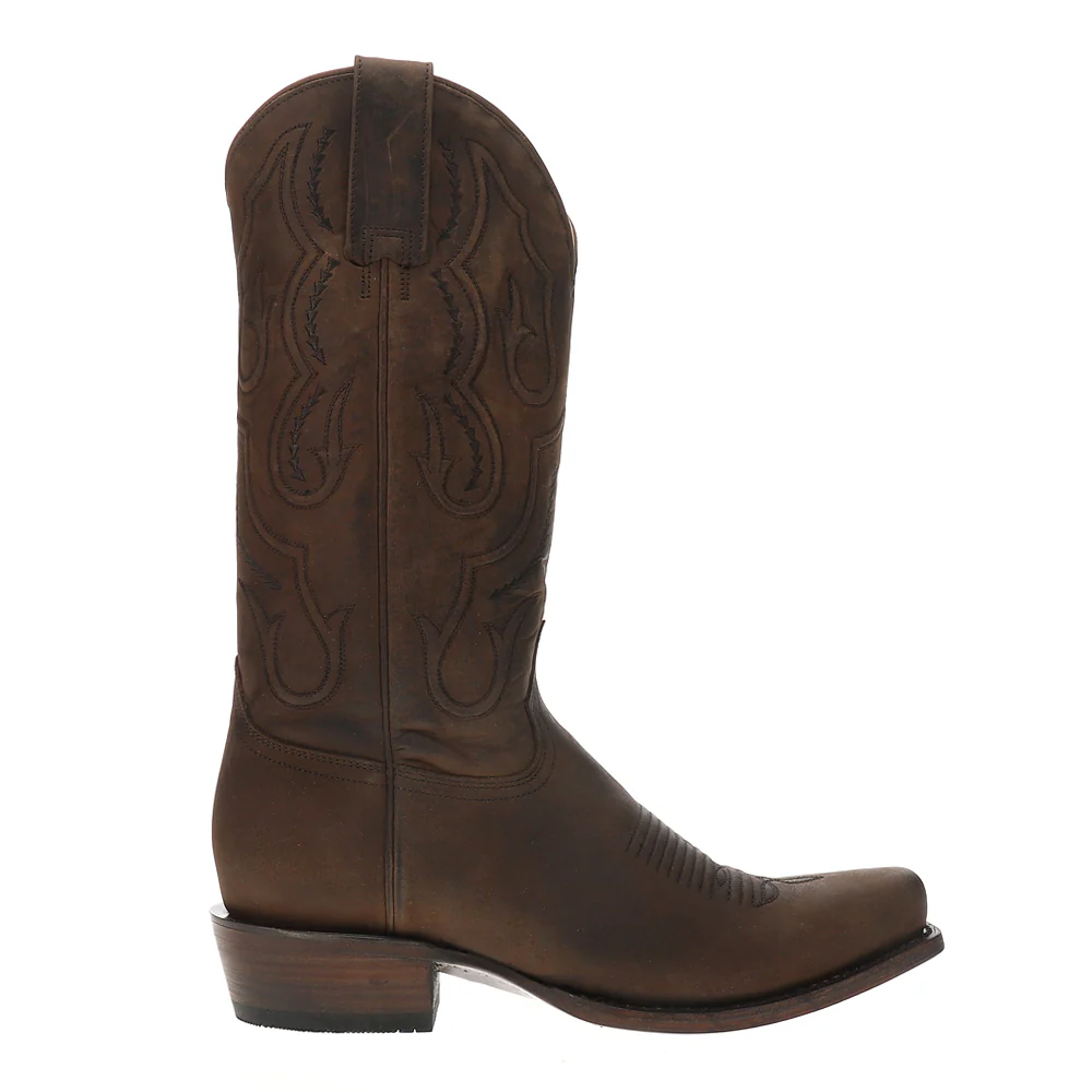 Paxton Embroidered Snip Toe Pull On Cowboy Boots