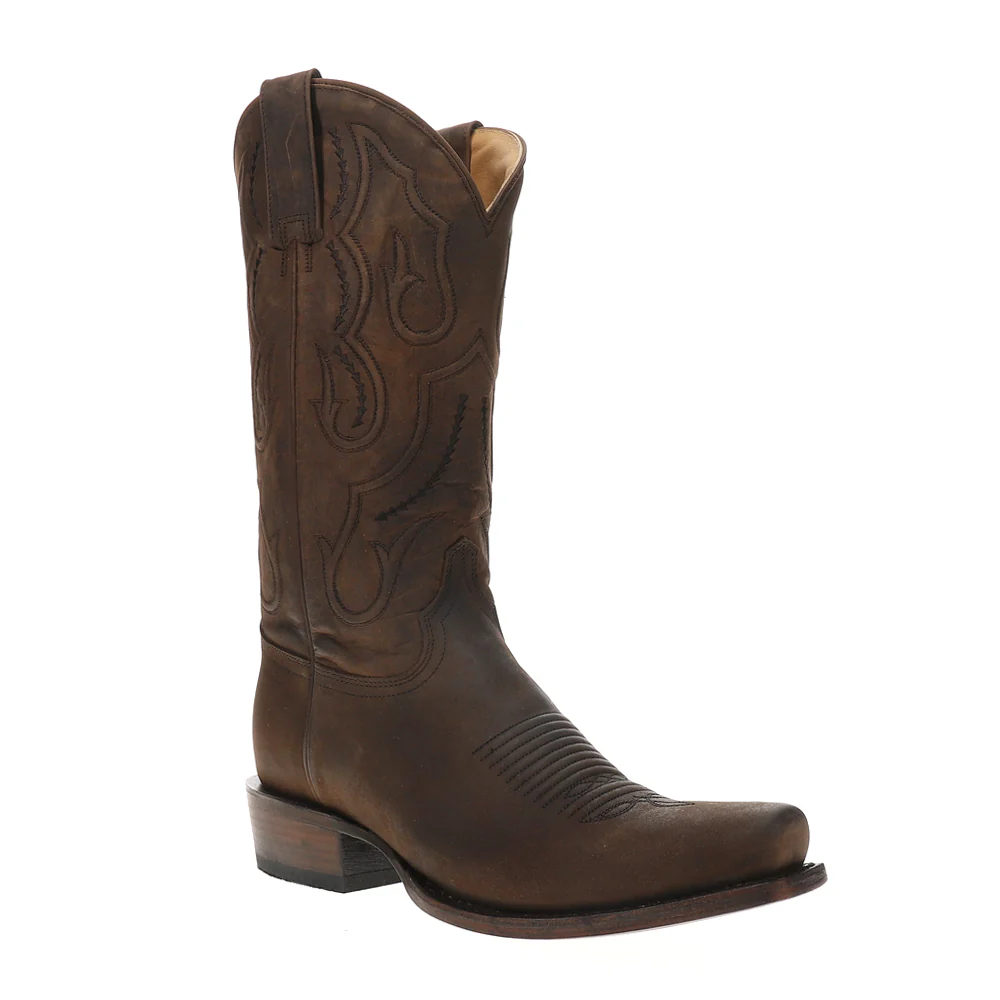 Paxton Embroidered Snip Toe Pull On Cowboy Boots - Image 2