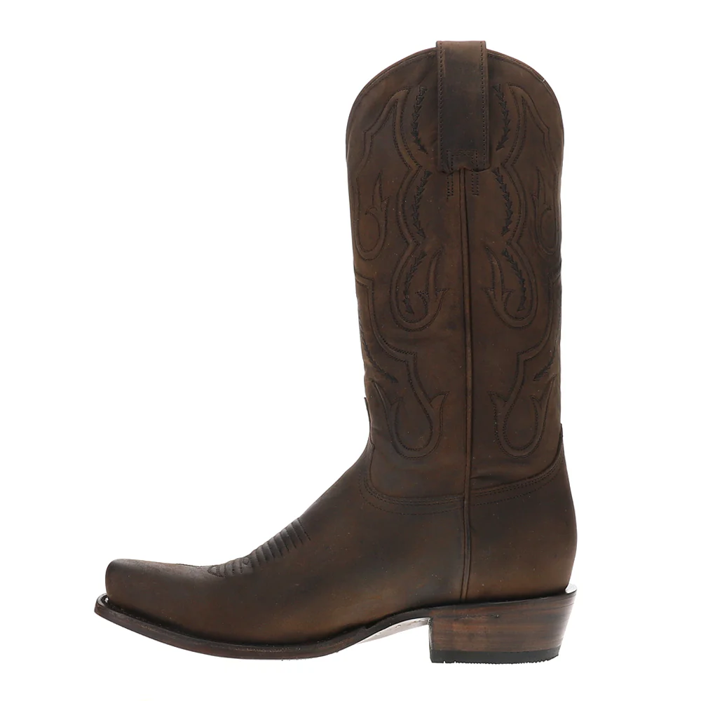 Paxton Embroidered Snip Toe Pull On Cowboy Boots - Image 3