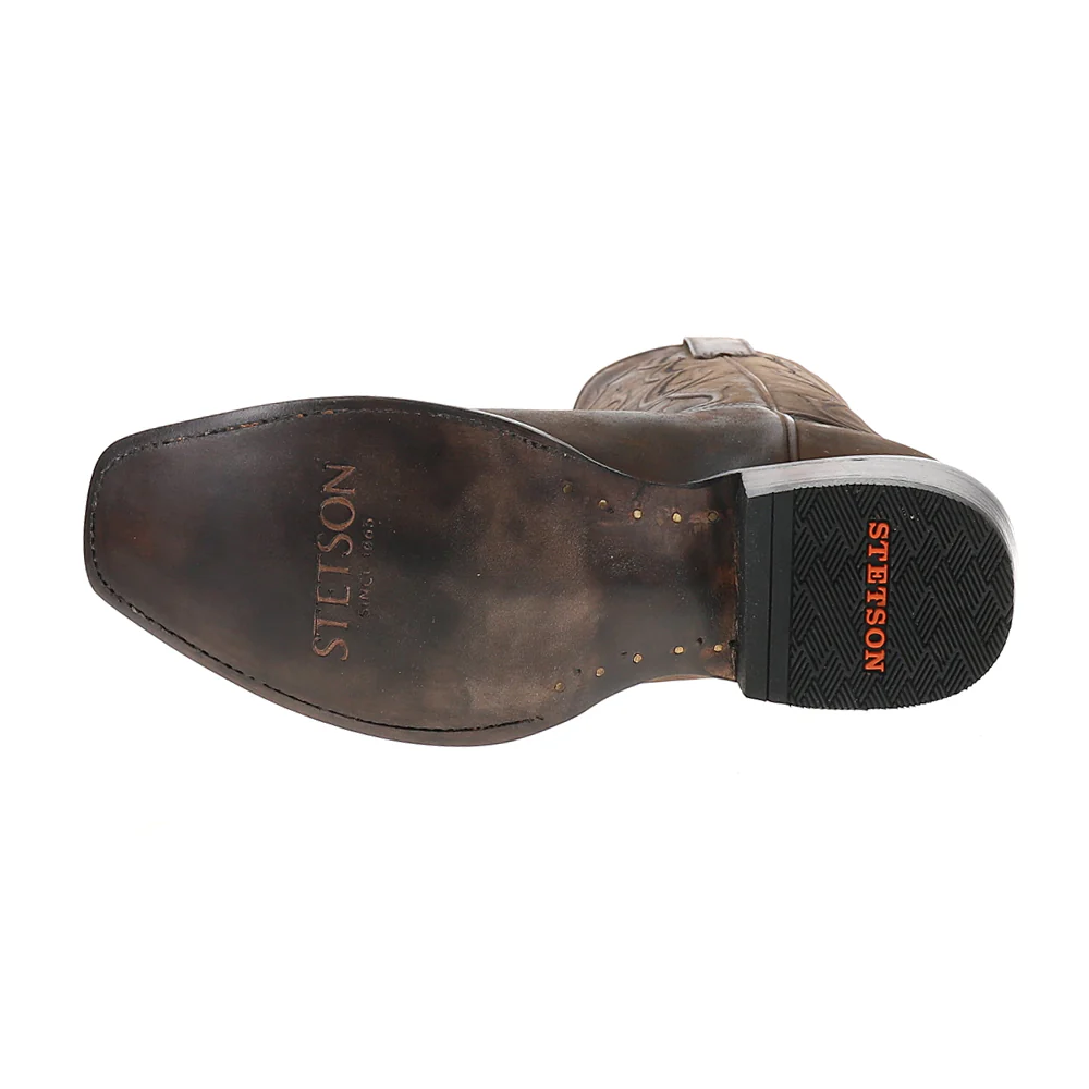 Paxton Embroidered Snip Toe Pull On Cowboy Boots - Image 5