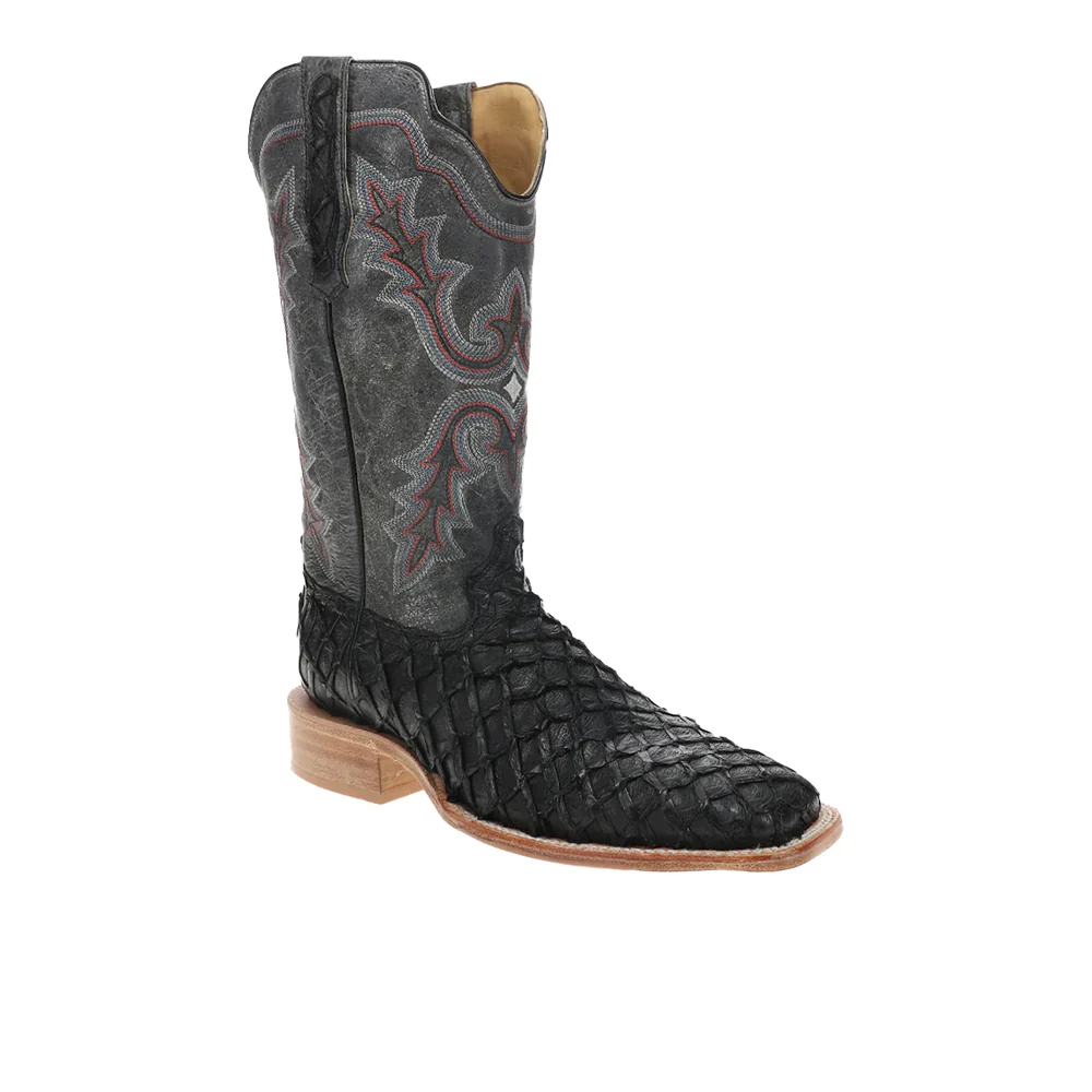 Pirarucu 13 Inch Wide Square Toe Cowboy Boots - Image 2