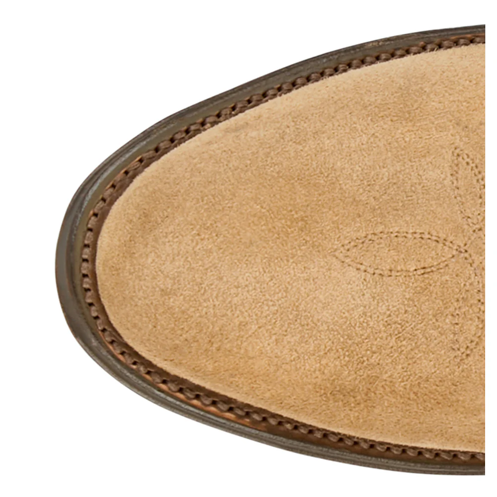 Plano 12 Inch Suede Round Toe Cowboy Boots - Image 4