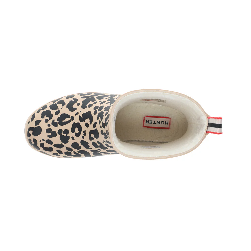 PLAY Insulated Vegan Shearling Short Leopard Rain Boots - Image 4