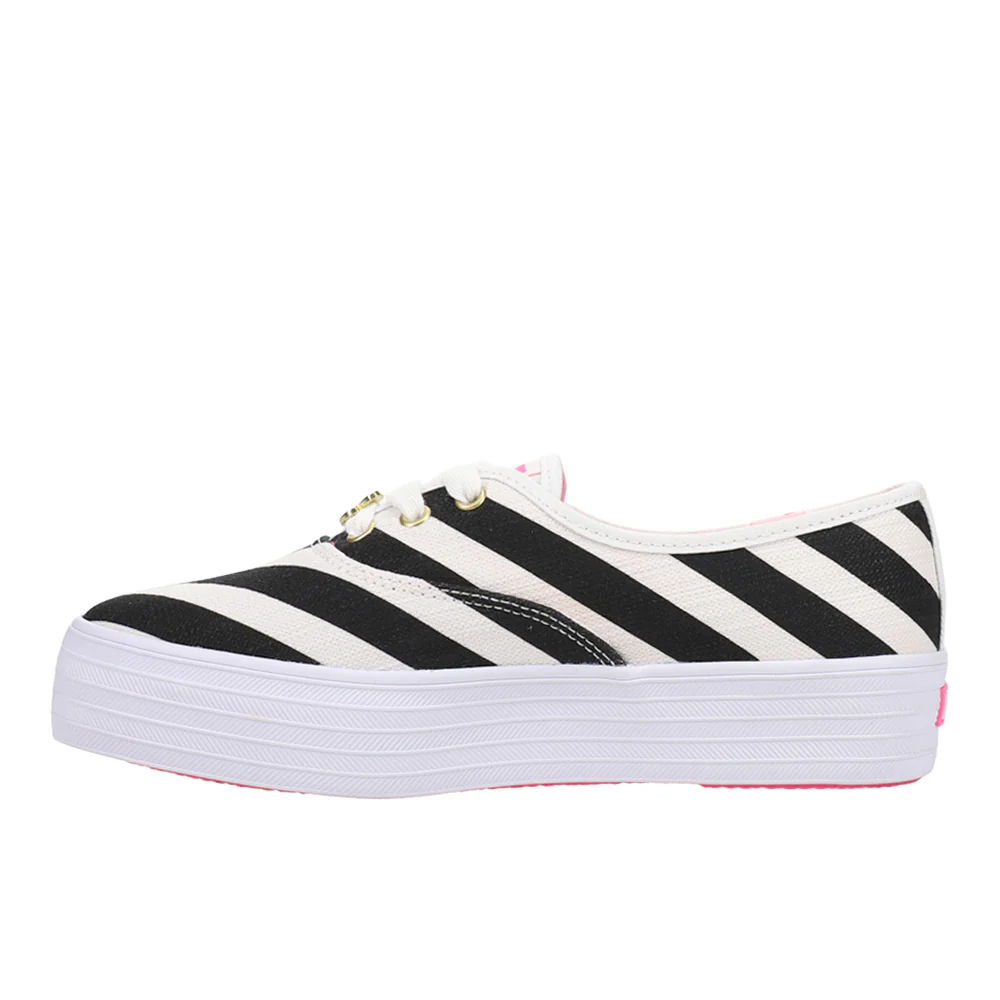 Keds x Barbie Point Striped Canvas Lace Up Sneakers - Image 3