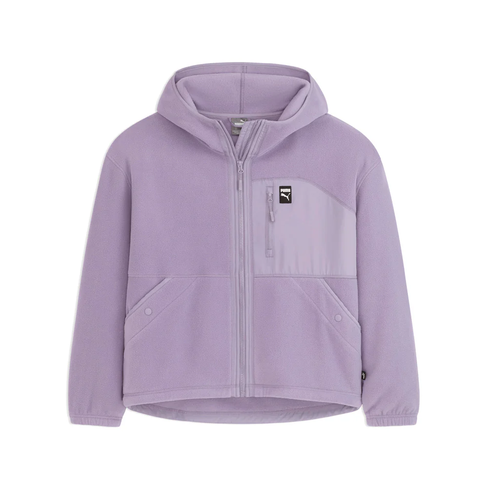 Polar Fleece Hooded Full Zip Jacket