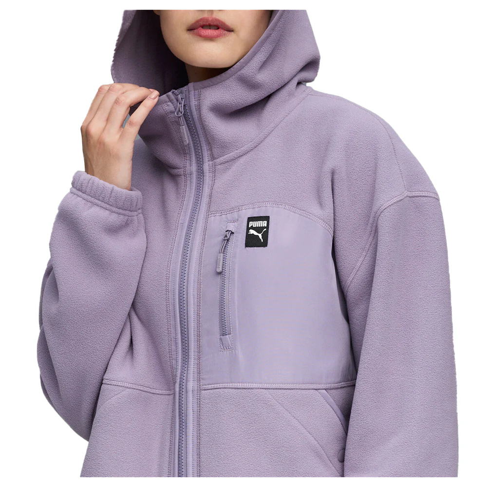 Polar Fleece Hooded Full Zip Jacket - Image 5