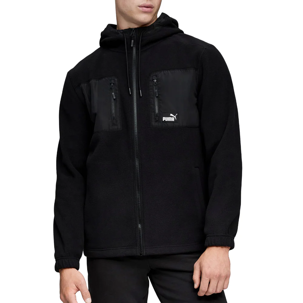 Polar Fleece Hooded Full Zip Jacket - Image 3
