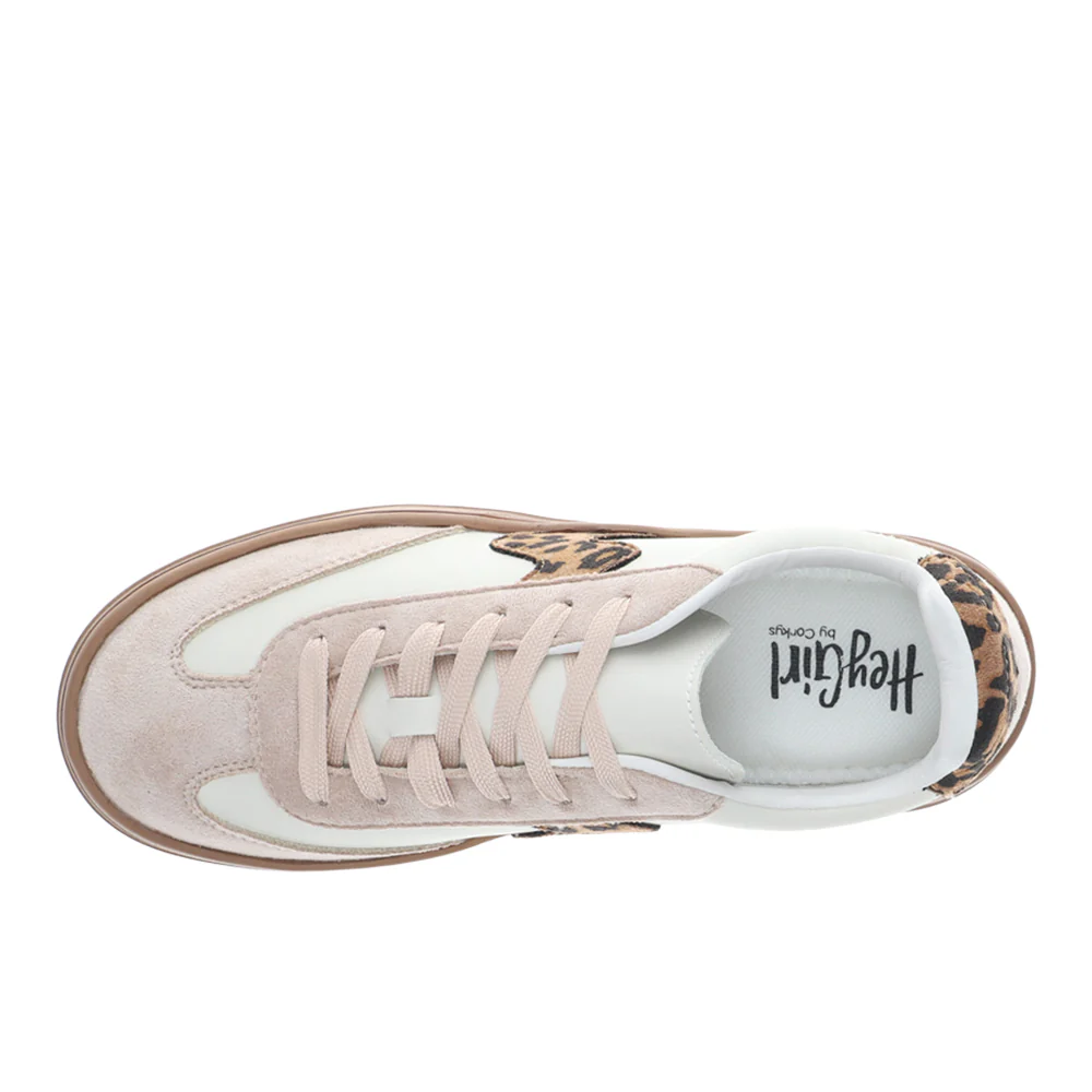 Pop Off Leopard Lace Up Platform Sneakers - Image 4