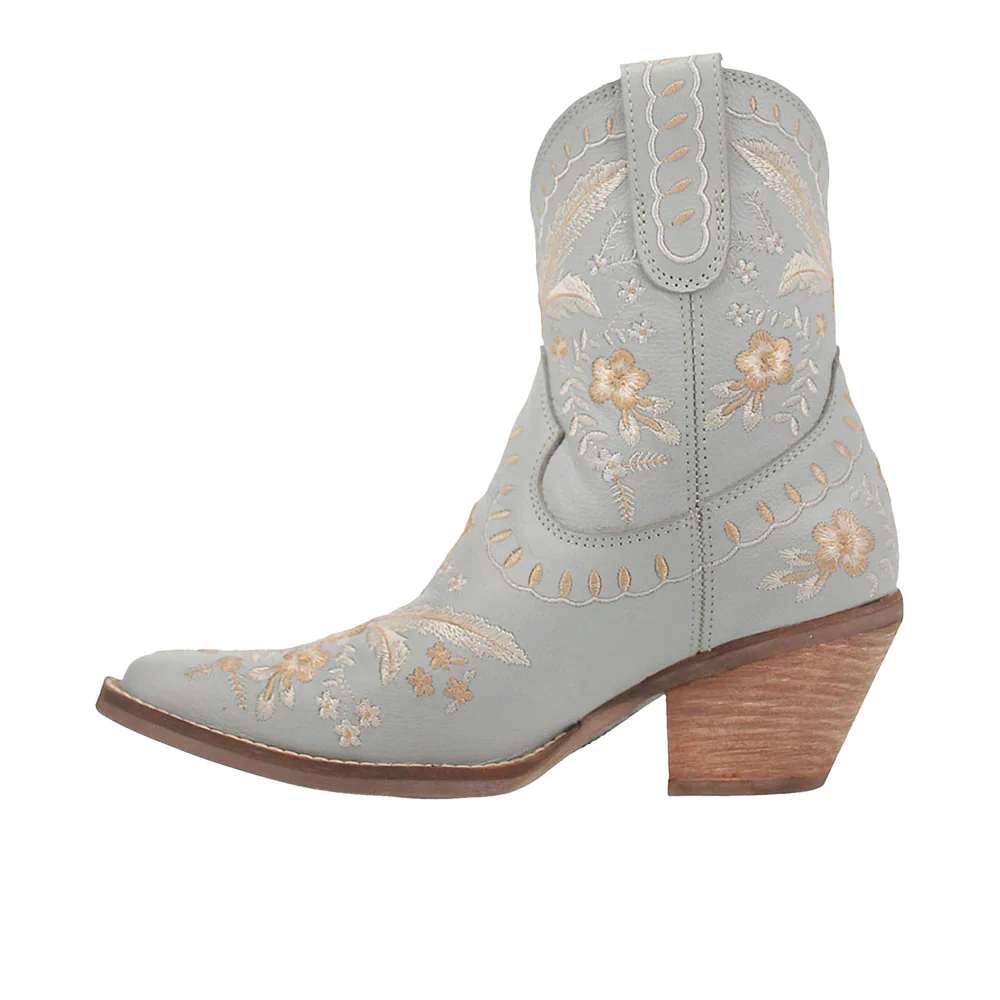 Primrose Floral Embroidered Snip Toe Cowboy Booties - Image 3