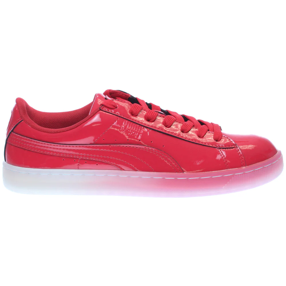 Basket Patent Ice Fade Lace Up Sneakers