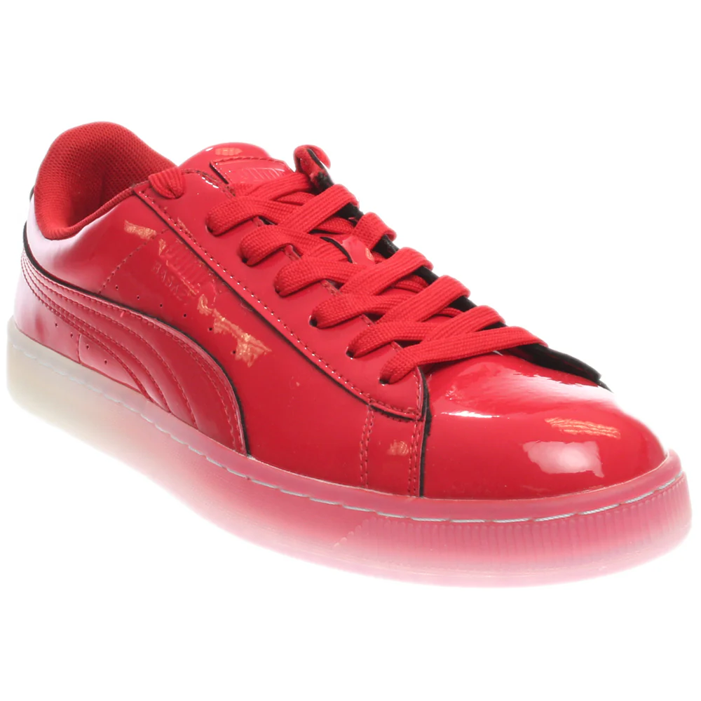Basket Patent Ice Fade Lace Up Sneakers - Image 2