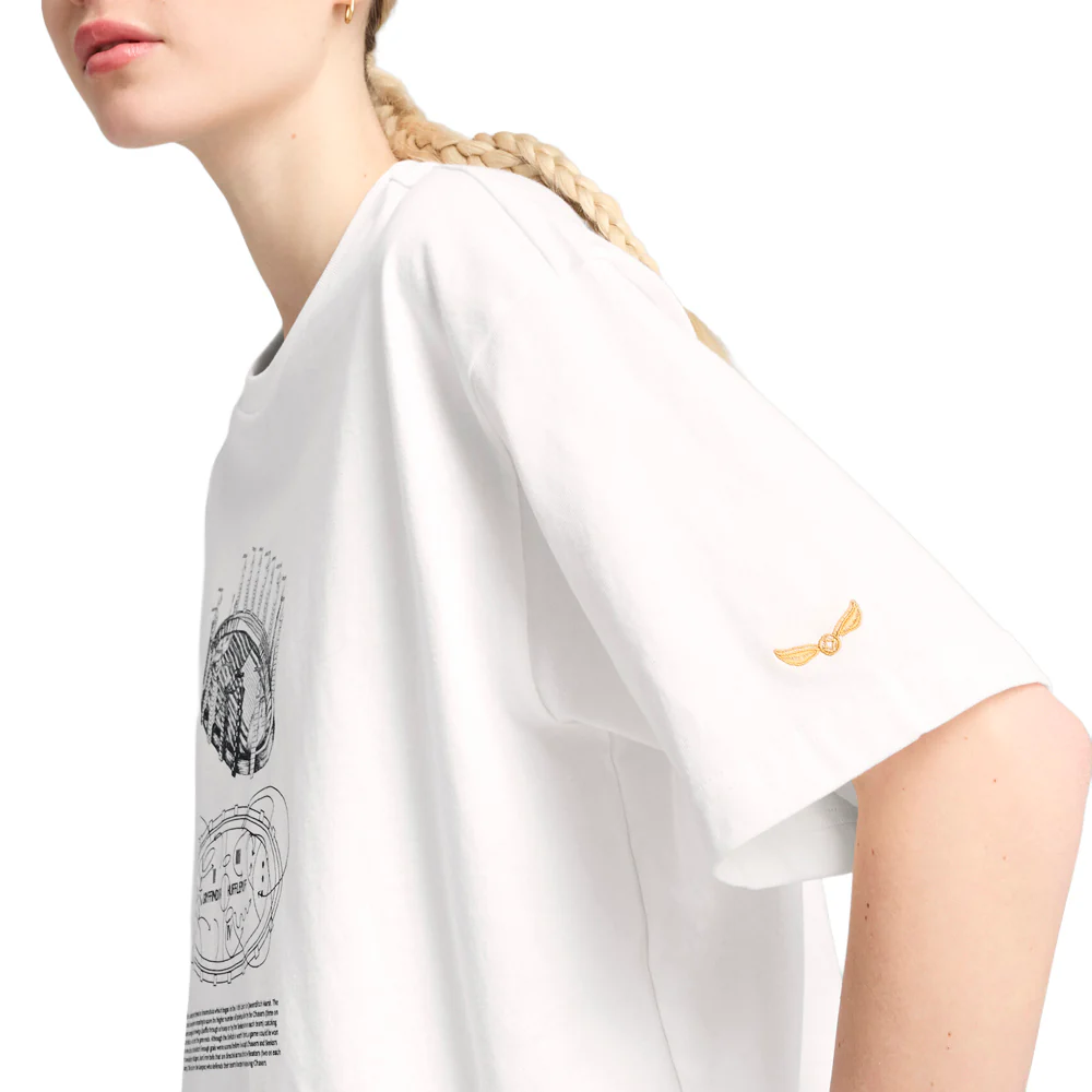 Harry Potter x Oversized Graphic Crew Neck Short Sleeve T-Shirt - Image 5