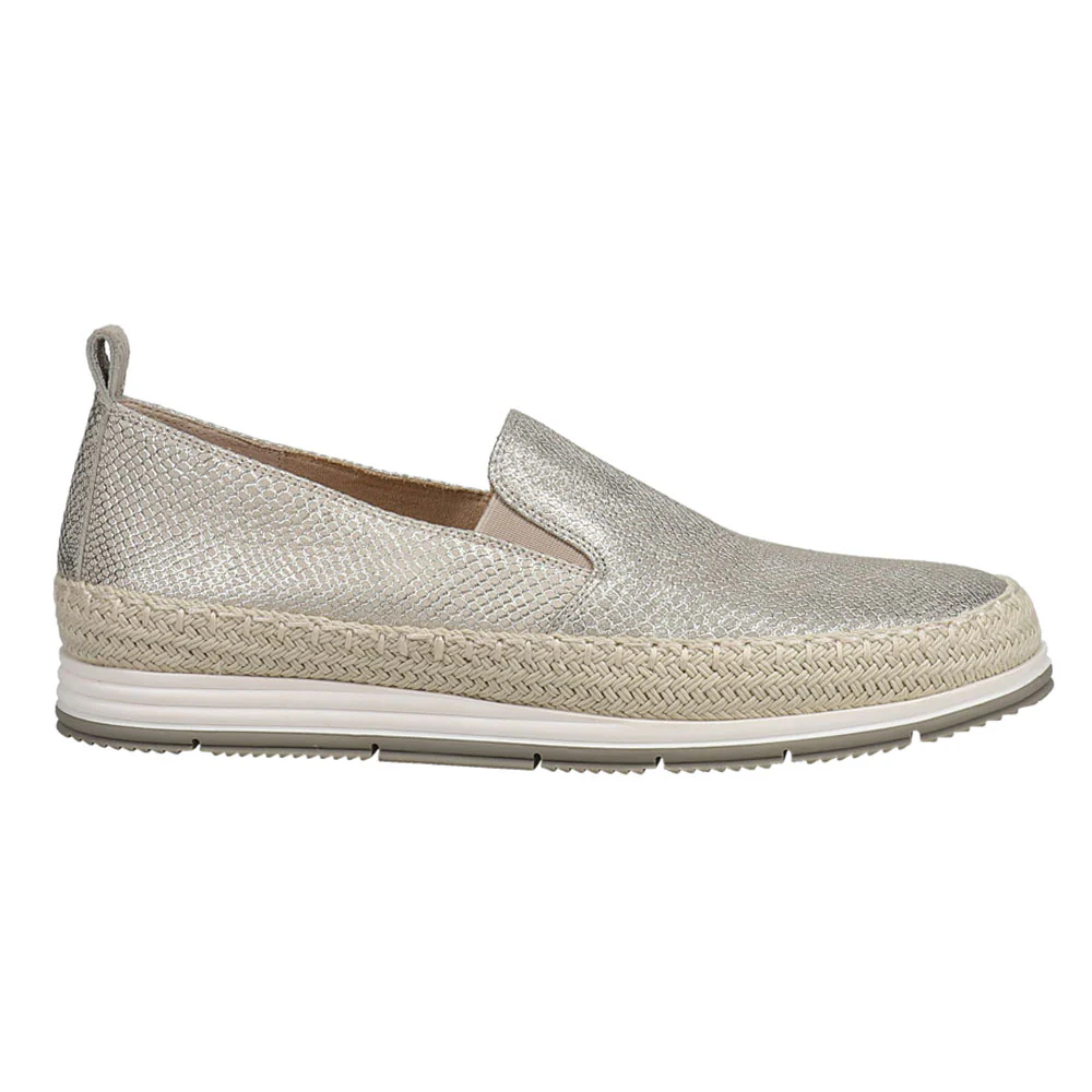 Qanat Metallic Snake Espadrille Slip On Sneakers