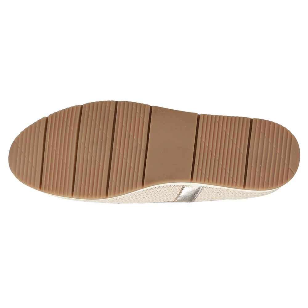 Quasar Metallic Perforated Espadrille Slip On Sneakers - Image 5