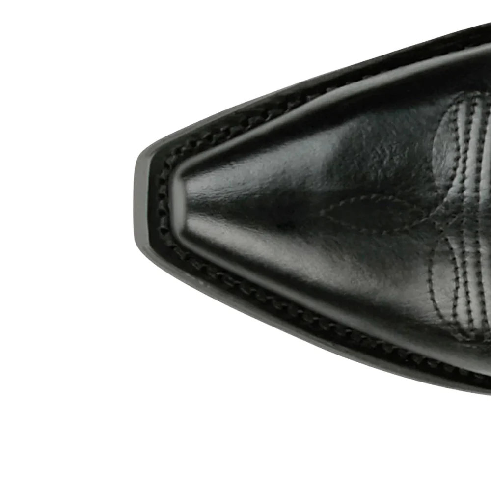 Radio 13 Inch Star Inlay Rhinestone Snip Toe Pull On Cowboy Boots - Image 4