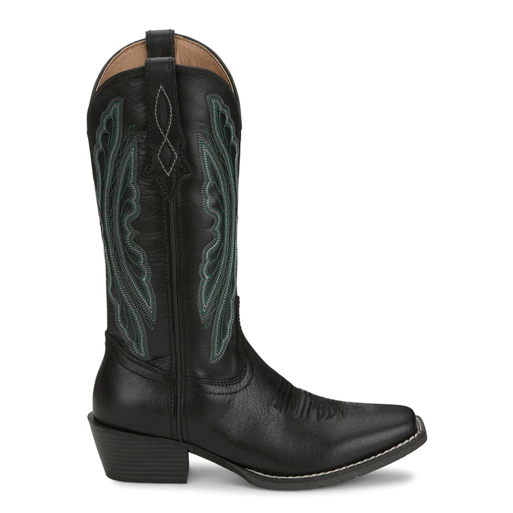 Rae Midnight Embroidered Square Toe Cowboy Boots