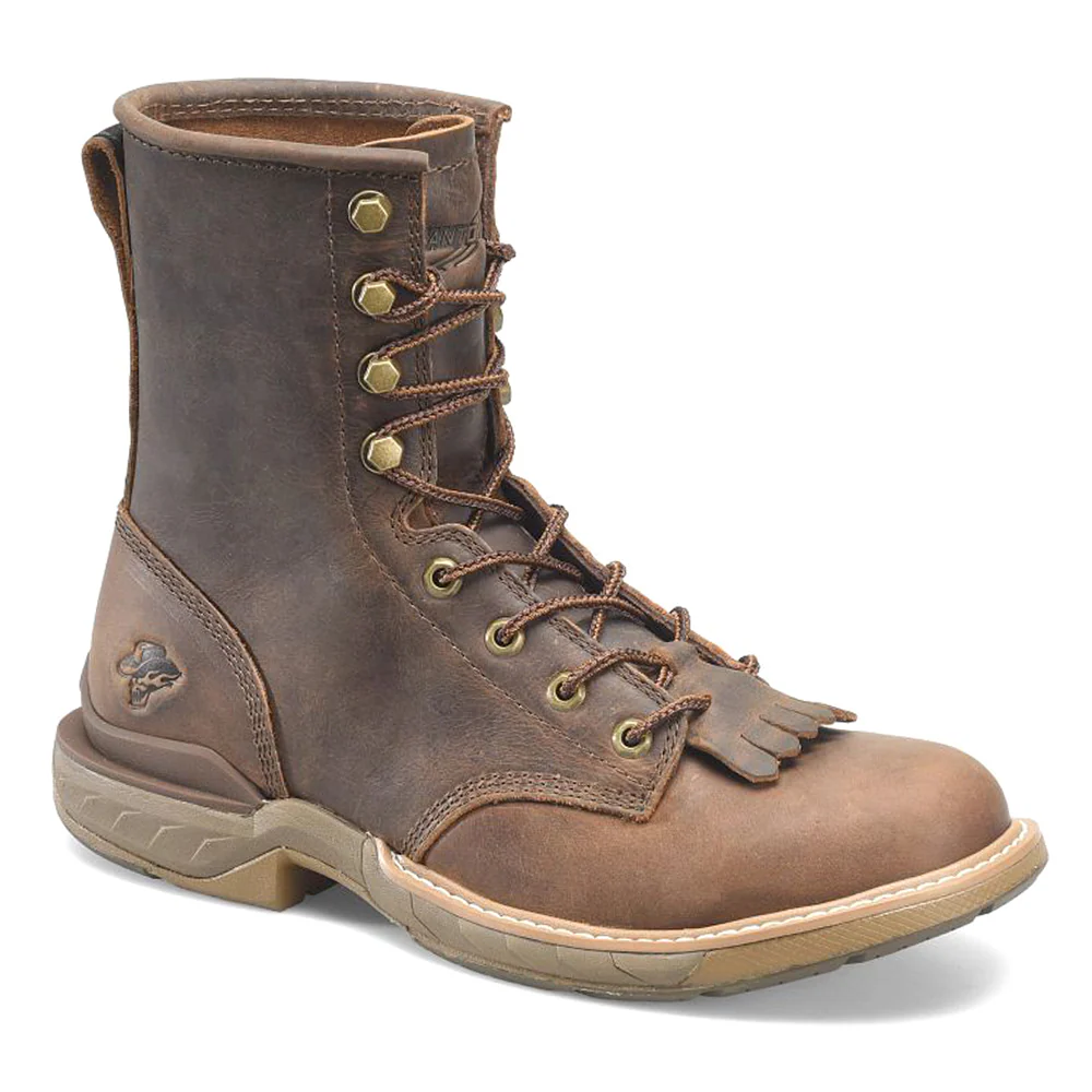 Raid 8 inch Lace Up Oil Resistant Soft Toe Work Boots - Image 2