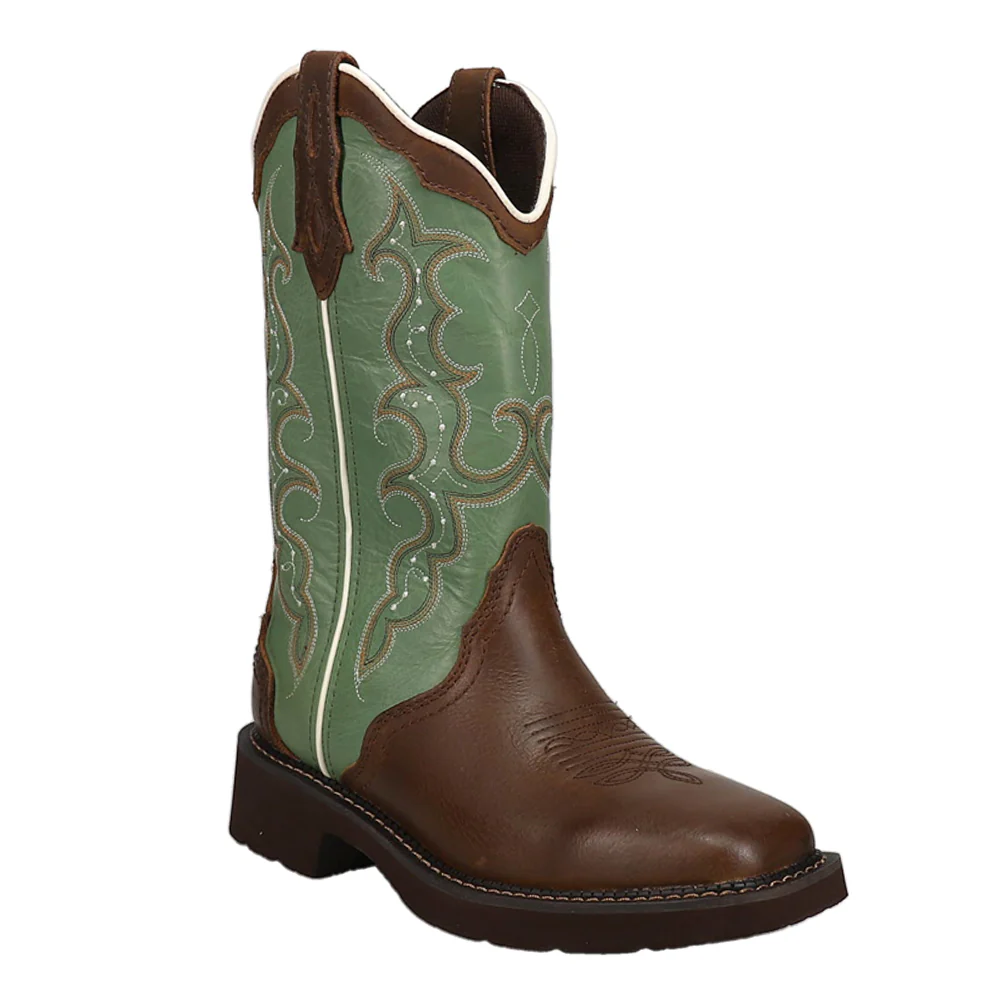 Raya Embroidered Square Toe Cowboy Boots - Image 2