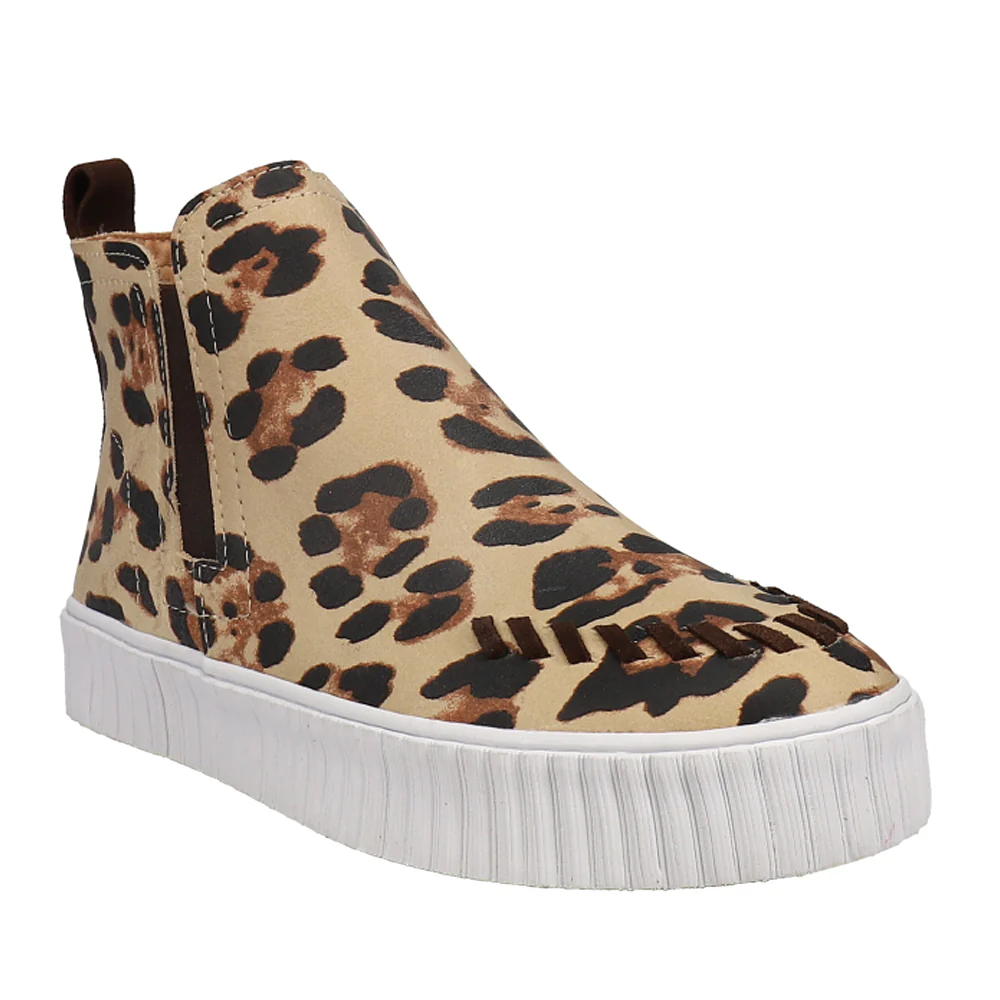 Reba X Justin Broadway Leopard High Top Sneakers - Image 2