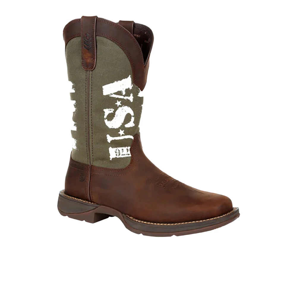 Rebel Patriotic Square Toe Cowboy Boots - Image 2