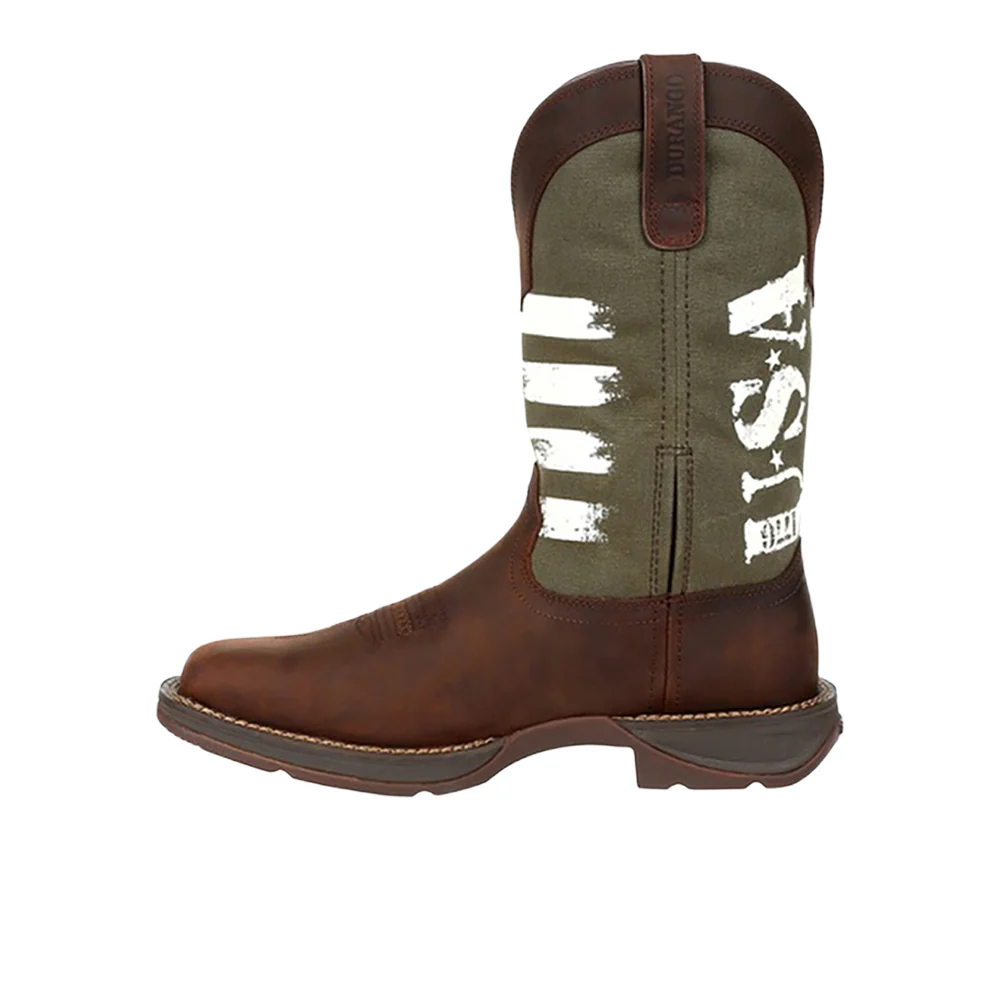 Rebel Patriotic Square Toe Cowboy Boots - Image 3