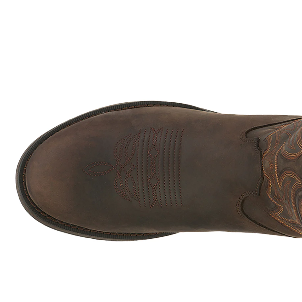 Rebel Round Toe Cowboy Boots - Image 4