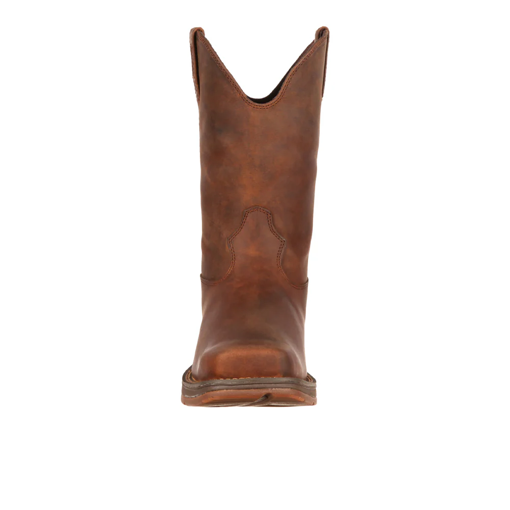 Rebel Square Toe Pull On Cowboy Boots - Image 5