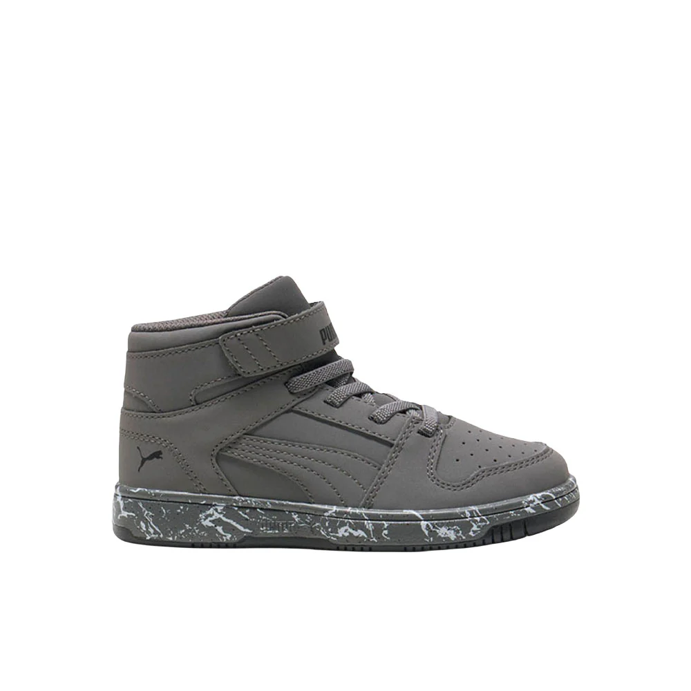 Rebound Layup Marble Lace Up Sneakers (Little Kid)
