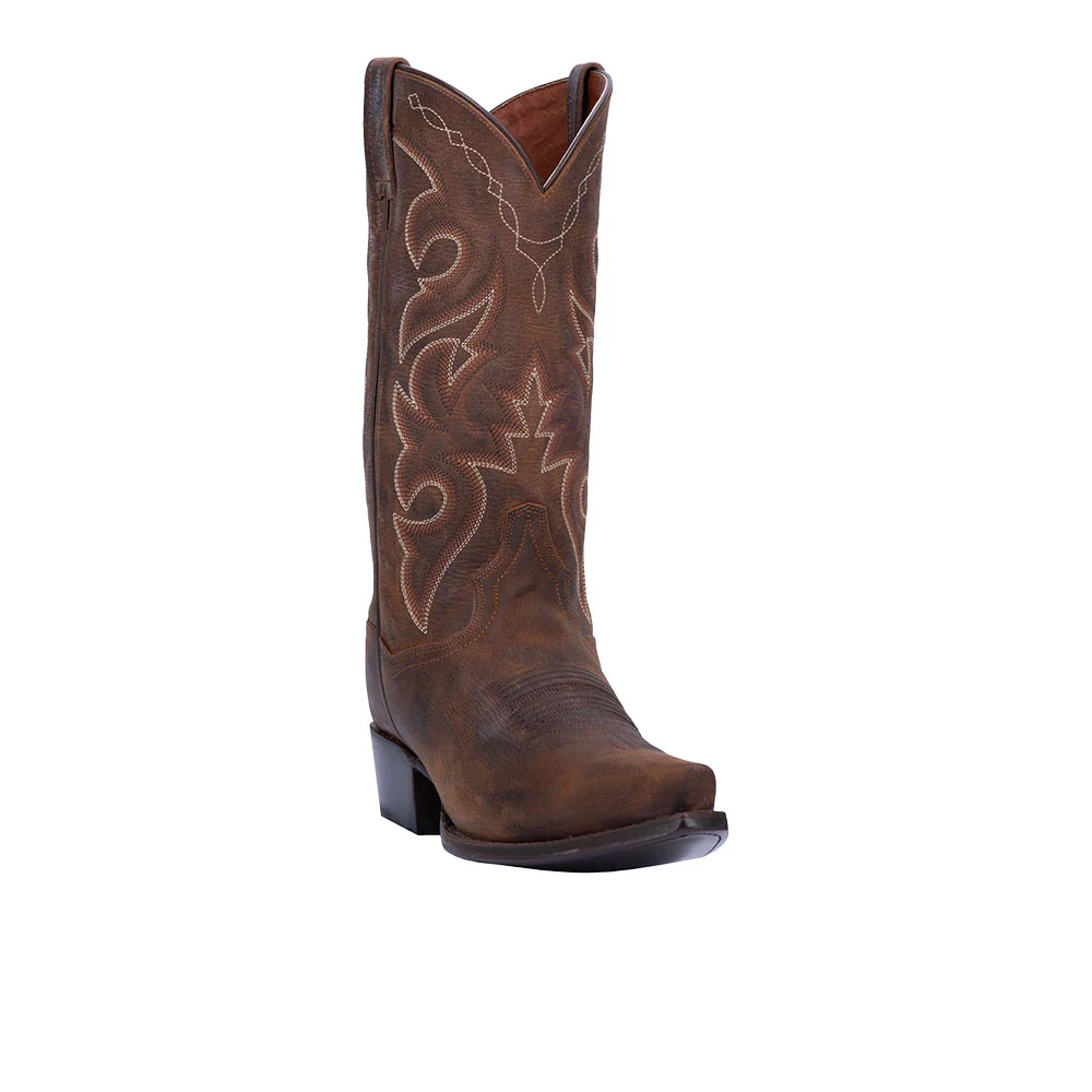 Renegade Distressed Embroidered Snip Toe Pull On Cowboy Boots - Image 2