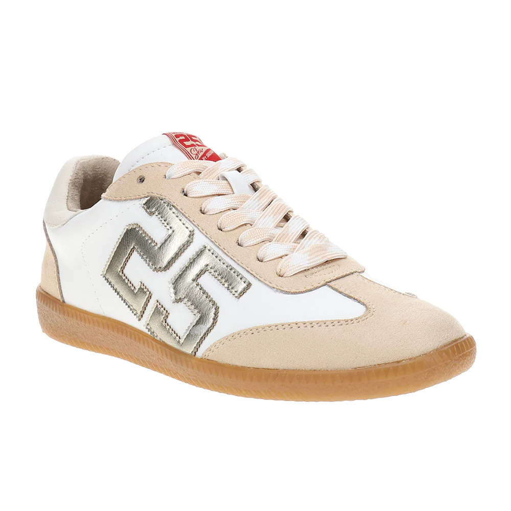 Retro 25 Metallic Lace Up Sneakers - Image 2