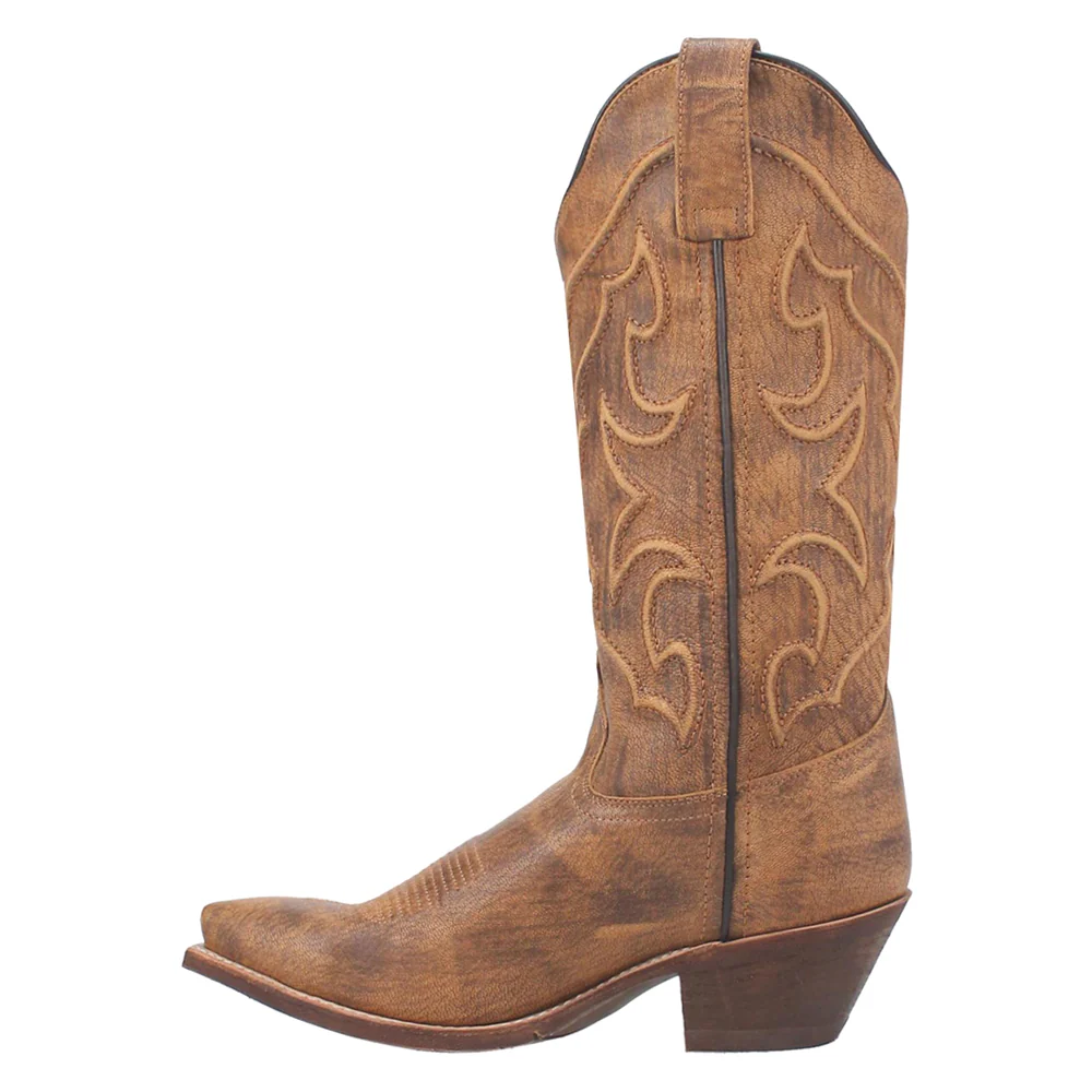 Reva Embossed Snip Toe Cowboy Boots - Image 3