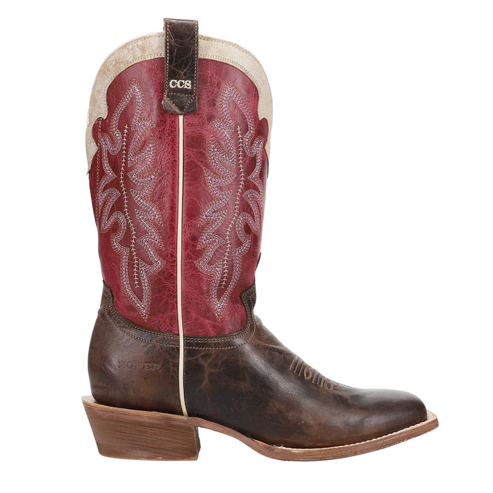 Ride Em Cowgirl CCS Embroidered Square Toe Cowboy Boots