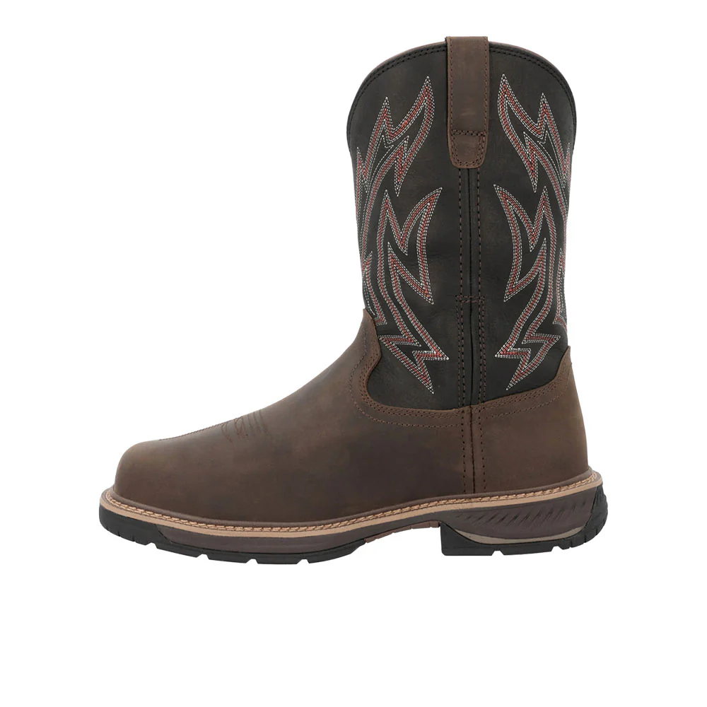 Ride LTE Embroidered Pull On Electrical Hazard Round Toe Work Boots - Image 3