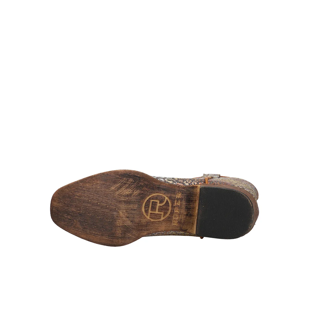 Riley Glitter Leopard Snip Toe Cowboy Boots (Little Kid) - Image 5