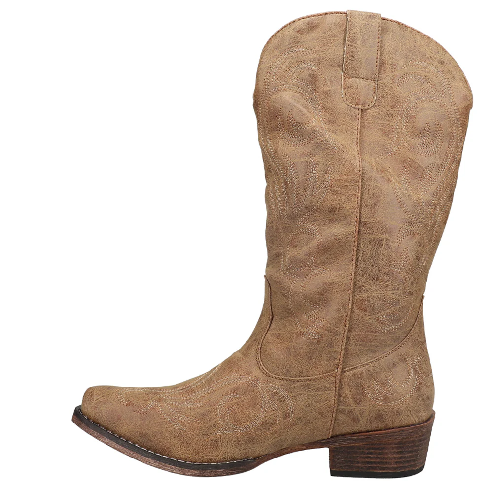 Riley Embroidered Snip Toe Cowboy Boots - Image 3