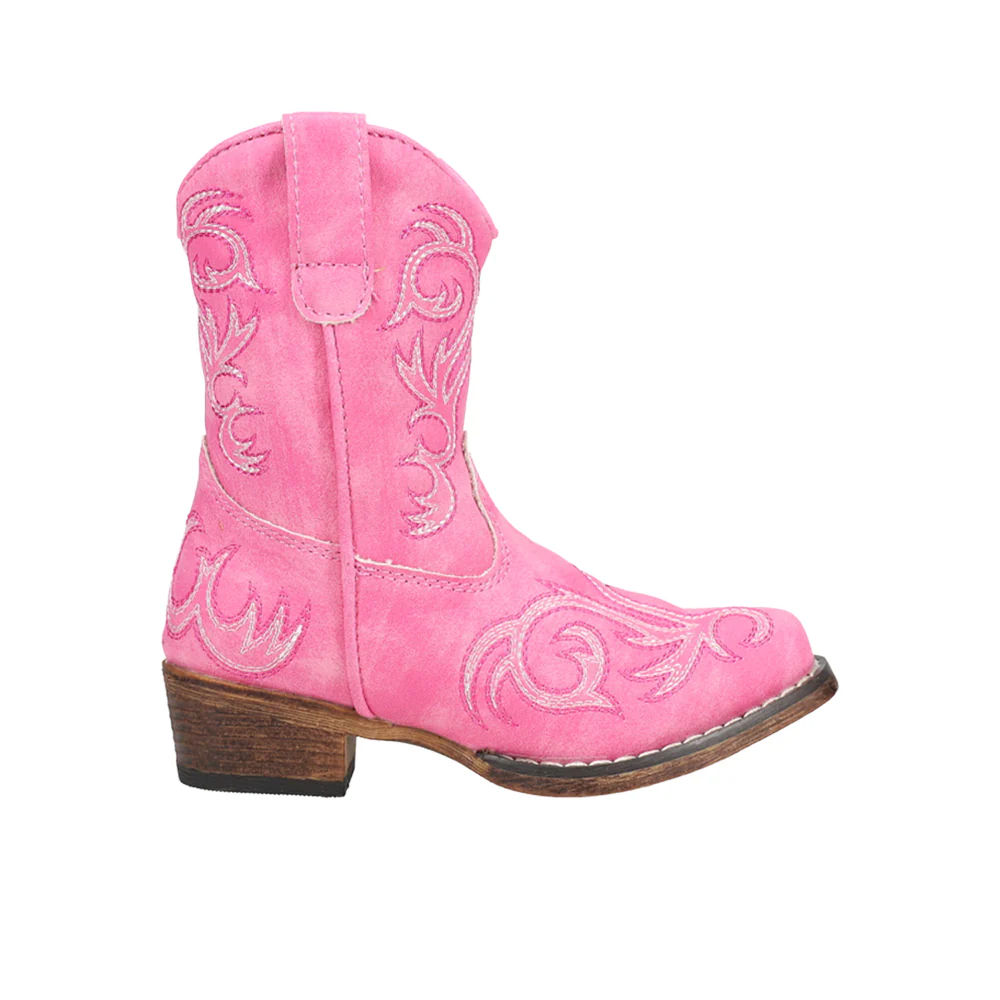 Riley Round Toe Cowboy Boots (Toddler)