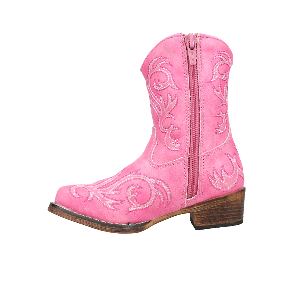 Riley Round Toe Cowboy Boots (Toddler) - Image 3