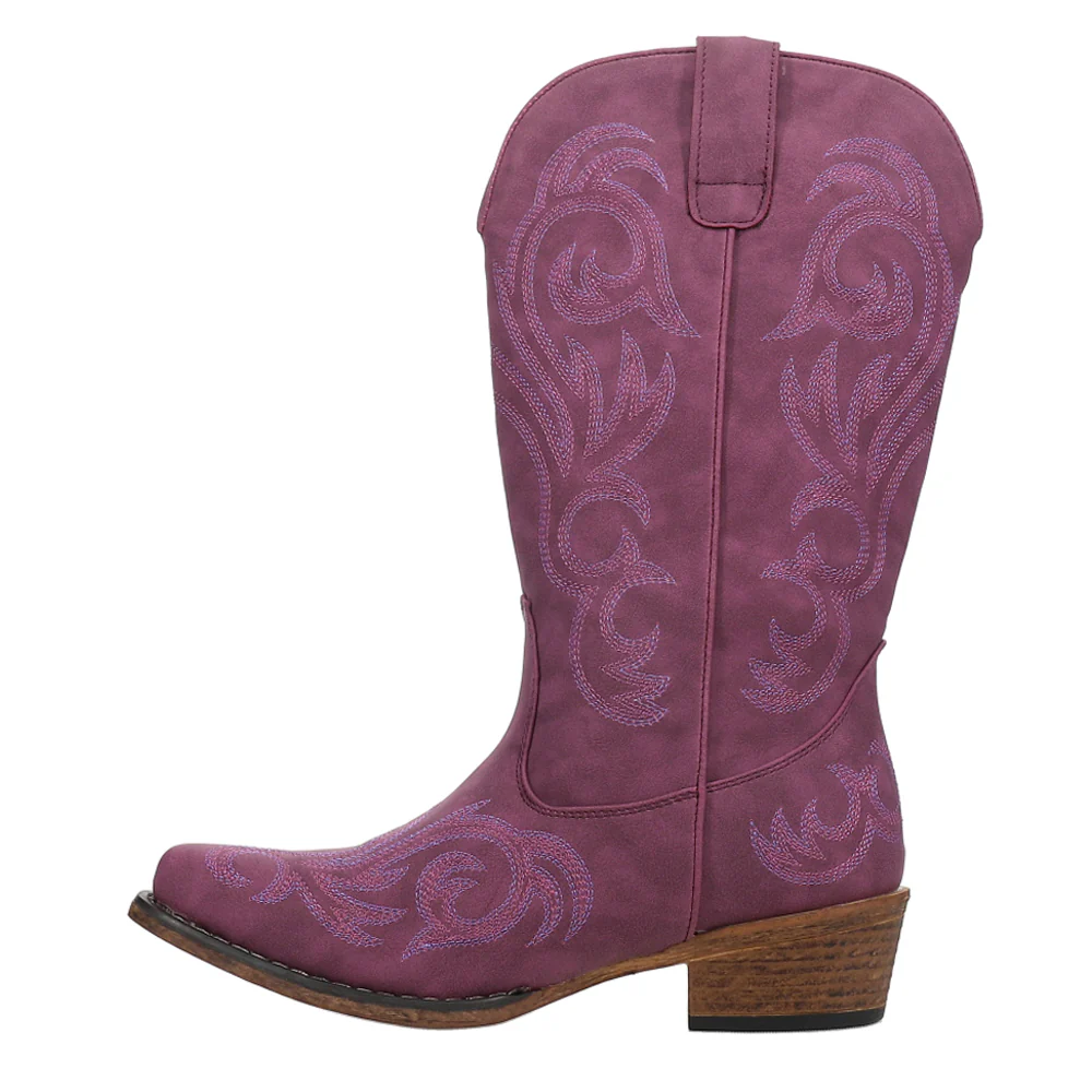 Riley Embroidered Snip Toe Cowboy Boots - Image 3