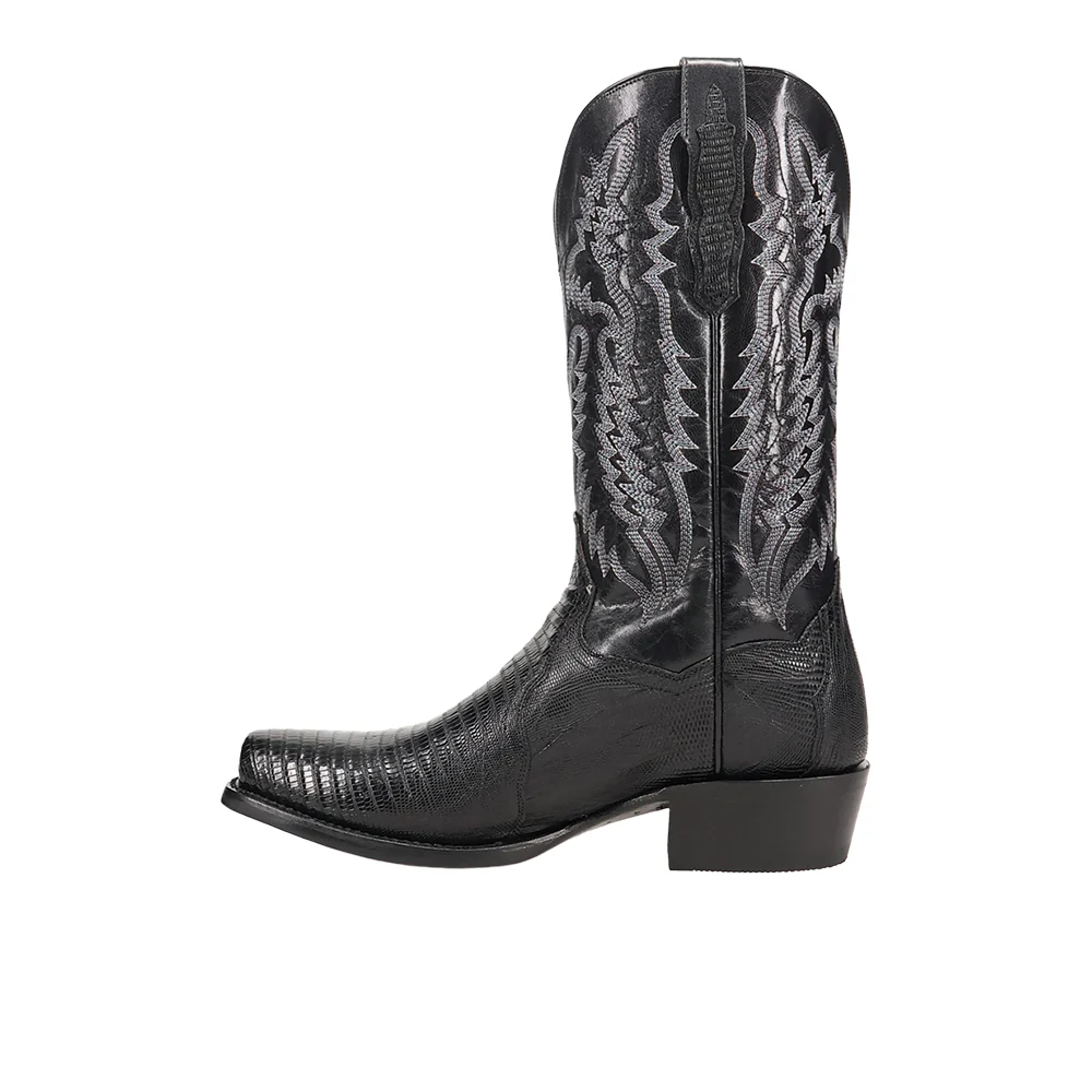 Ringold Lizard Embroidered Square Toe Pull On Cowboy Boots - Image 3