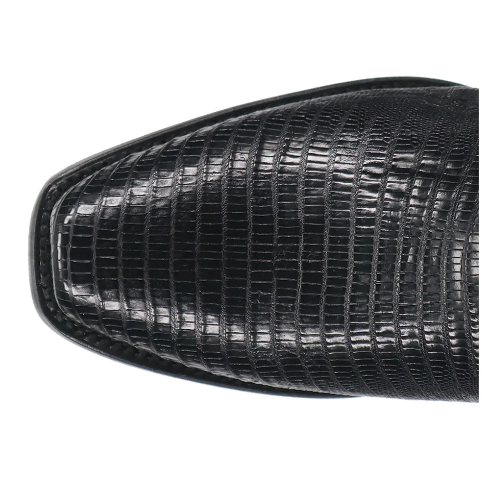 Ringold Lizard Embroidered Square Toe Pull On Cowboy Boots - Image 4