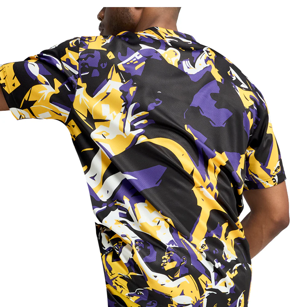 Rival Rage Relaxed Fit Graphic Basketball Crew Neck Short Sleeve T-Shirt - Image 4