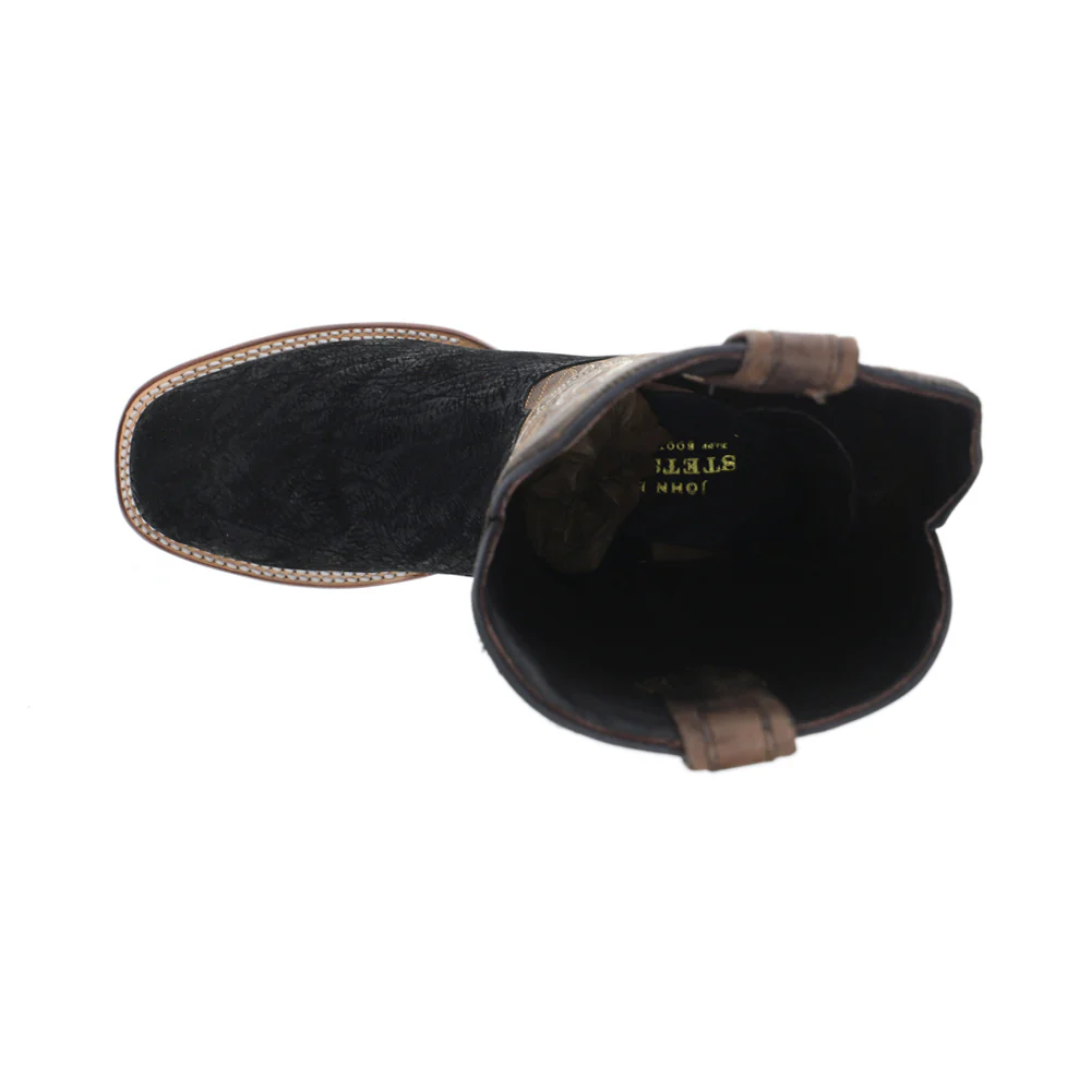 River Horse Embroidered Round Toe Pull On Cowboy Boots - Image 4