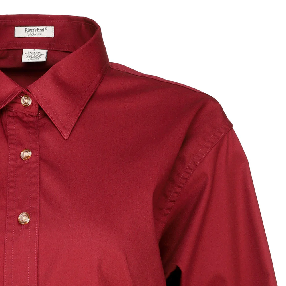 EZCare Woven Long Sleeve Button Up Shirt - Image 3