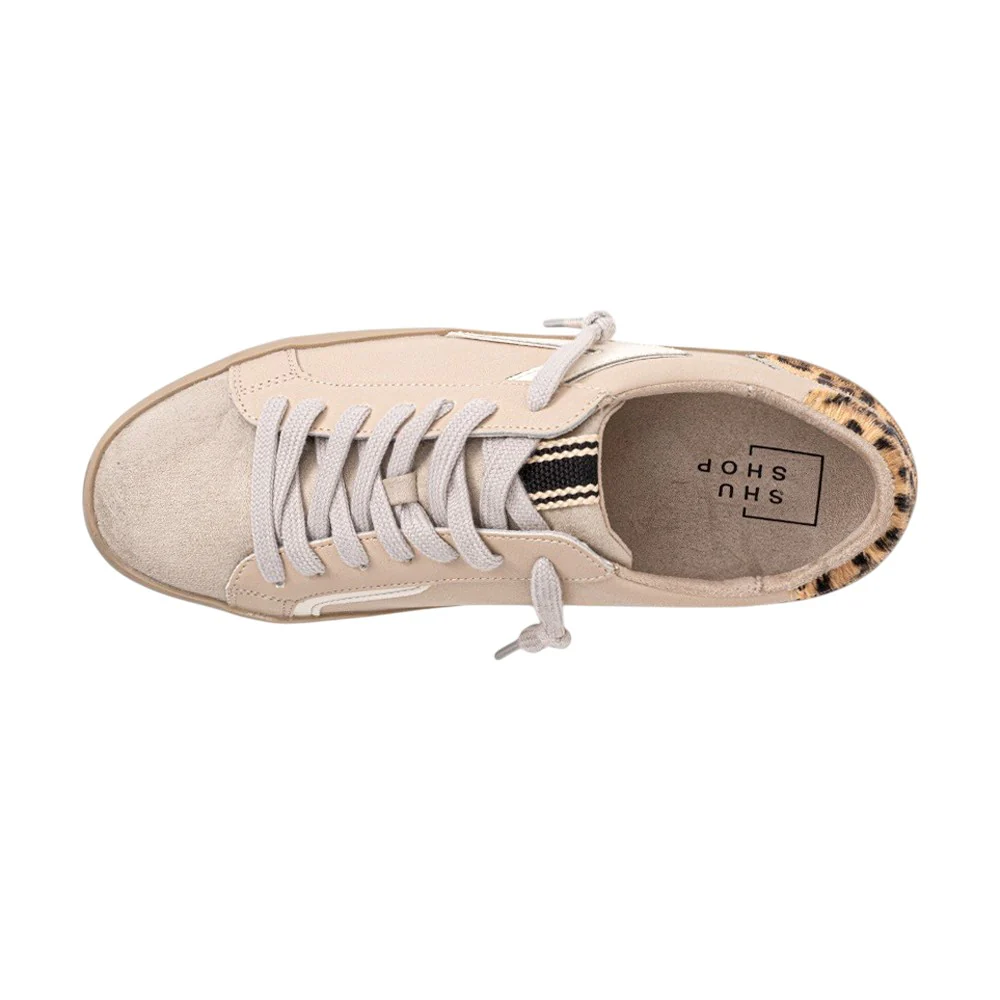 Robbie Cheetah Lace Up Sneakers - Image 4
