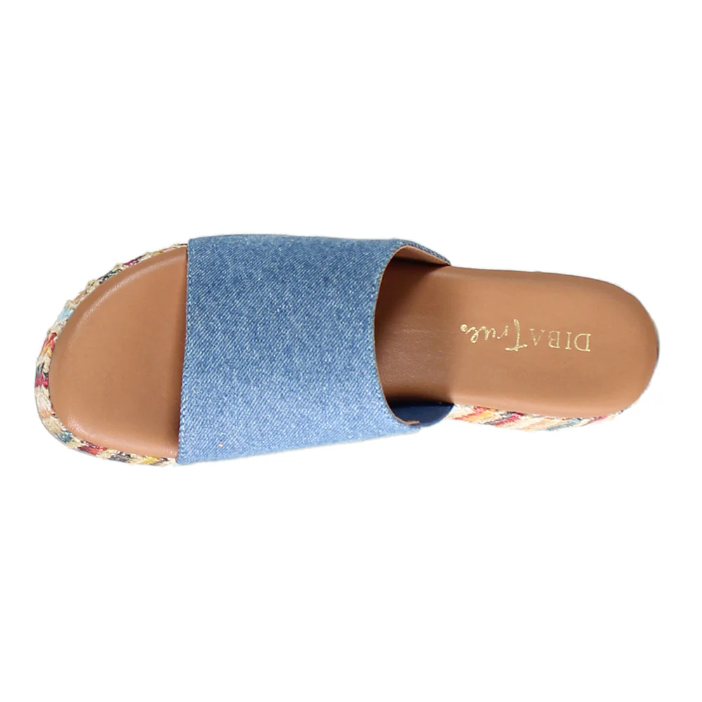 Rock Steady Raffia Slide Wedge Sandals - Image 4